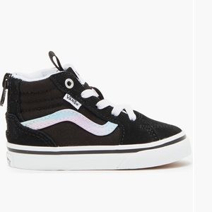 Vans kids filmore high top zip sneaker . Brand new never worn size 8 toddler